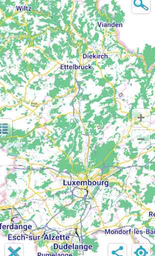 Map of Luxembourg offline 1