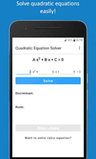 Quadratic Equation Solver 1