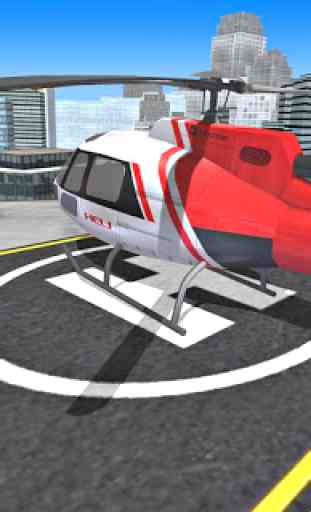 Città elicottero Fly Simulazione 2