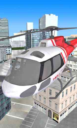 Città elicottero Fly Simulazione 4