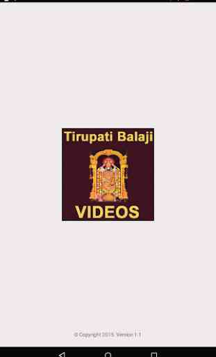 Shree Tirupati Balaji VIDEOs 1
