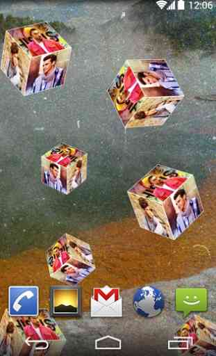 3D Photo Cube Live Wallpaper 3