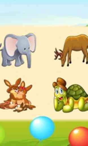 Animali Puzzle - Ombra E Forma puzzle Per bambini 4
