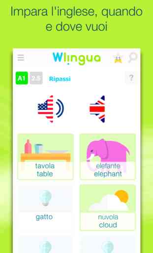 Imparare l'inglese con Wlingua 1