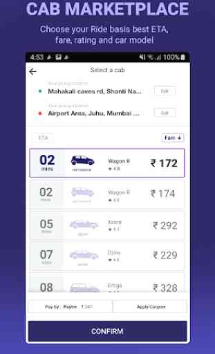 Meru Cabs- Local, Rental, Outstation, Airport Taxi 2