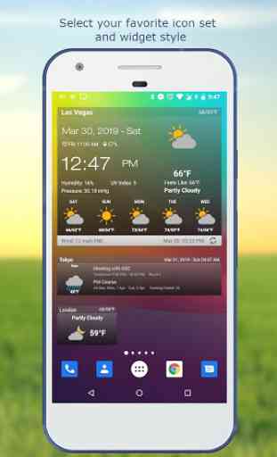 Meteo & Clock Widget per Android 2