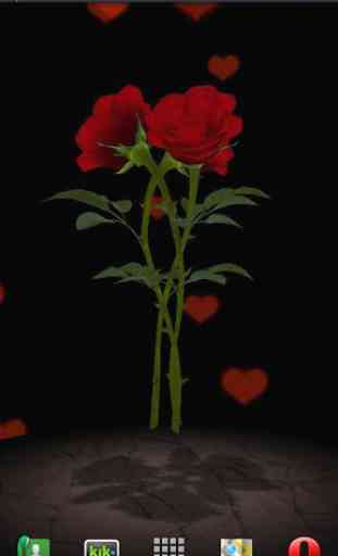 3D Rose Bouquet LWP Free 1