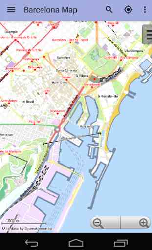 Mappa di Barcellona Offline 1