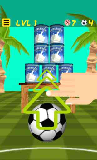 Soccer Ball Knockdown ⚽️ shoot cans & bottles 1