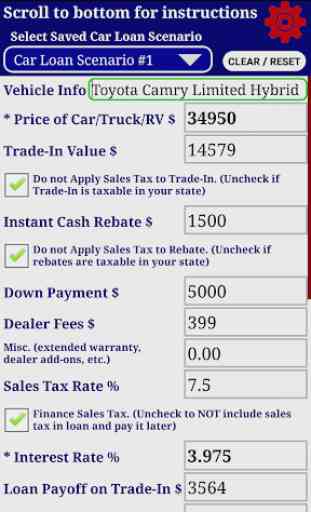 Auto Car Loan Payment Calculator Pro 4