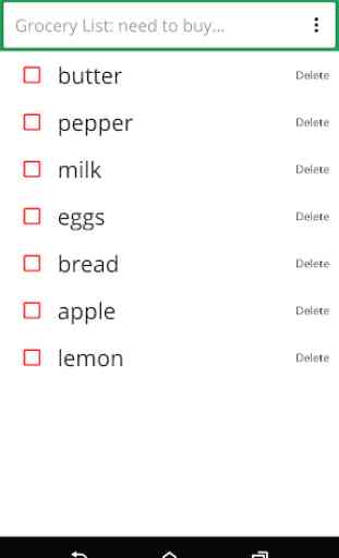 Need to Buy - Grocery List 1