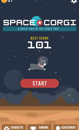 Space Corgi - Dog jumping space travel game 1
