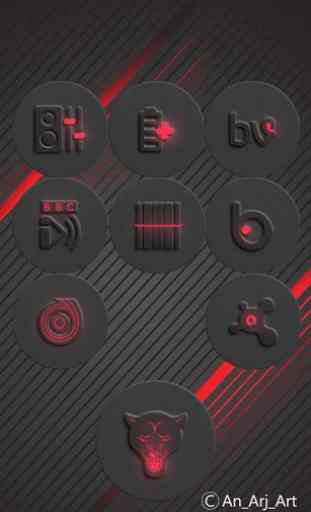 Red-In-Black - icon pack 1