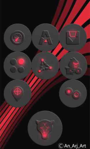 Red-In-Black - icon pack 2