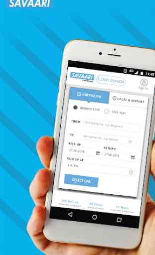 Savaari Outstation, Local, Airport Cab Booking app 1