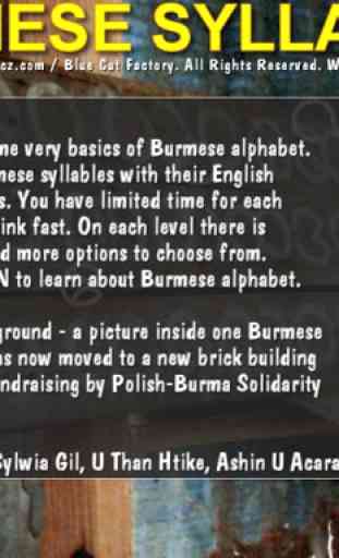 Burmese Syllables 1