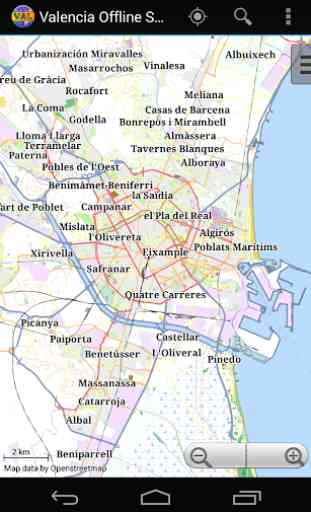 Mappa di Valencia Offline 1