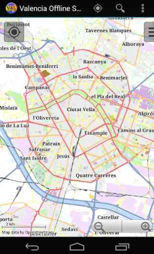 Mappa di Valencia Offline 2