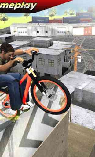 Rooftop Stunt uomo Bici Rider 1