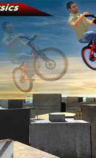 Rooftop Stunt uomo Bici Rider 3