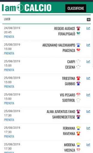 Serie C Girone B 2019-2020 LIVE 1