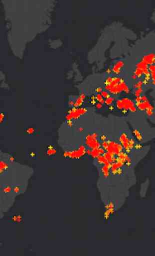 Global Lightning Strikes Map 1