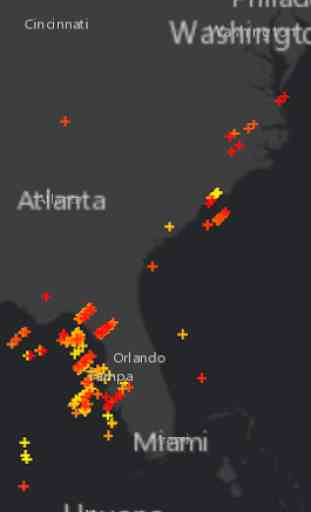 Global Lightning Strikes Map 2