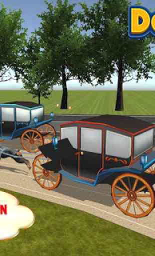 Dog Cart Racing Simulator: Oldway dog car drive 3