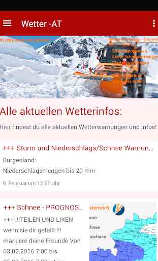 Wetterwarnungen - Österreich 1