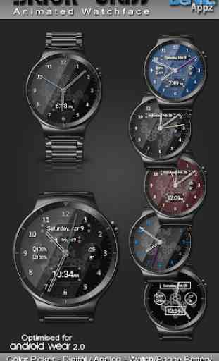 Black Glass HD Watch Face Widget & Live Wallpaper 1
