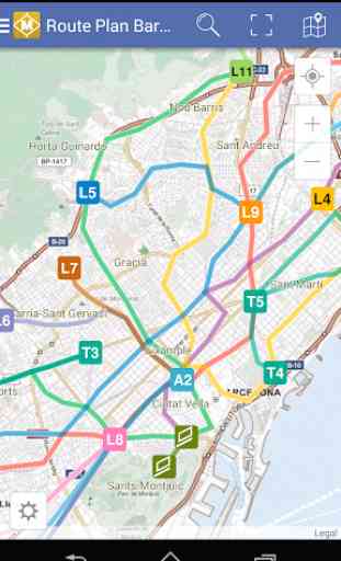 Route Plan Barcelona Metro Map 1