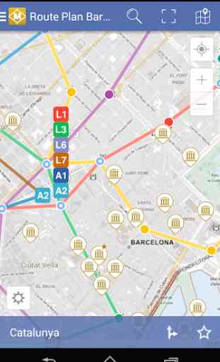 Route Plan Barcelona Metro Map 2