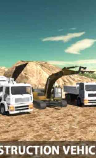 Costruttore di ponti Costruzione Camionista 3D Simulatore : Leggendario Fuori strada gru escavatore 2