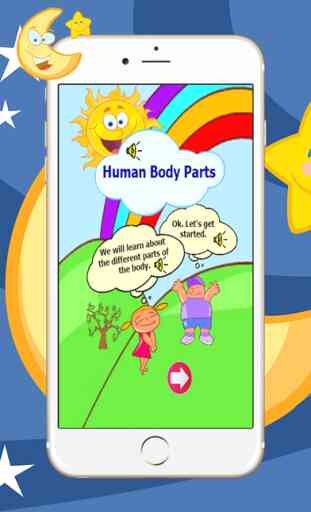 Parti del corpo umano: imparare l'inglese sound vocabolario & thai traduttore : conoscenza 1
