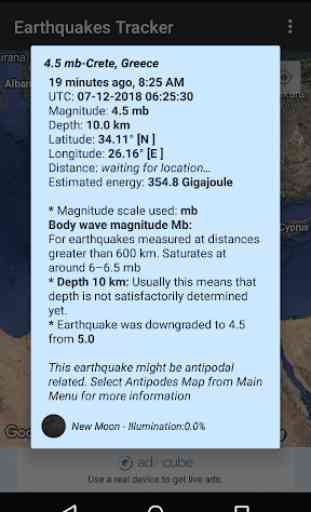 Earthquakes Tracker 3