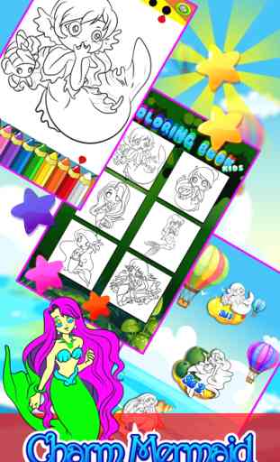 Pony Mermaid and Fairy Coloring Pages For Kids 4