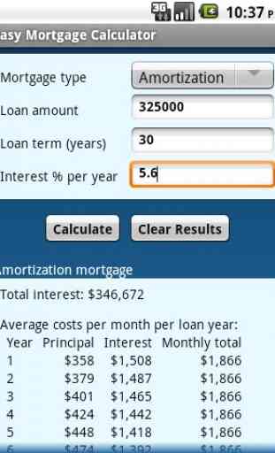 Easy Mortgage Calculator 2