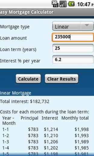 Easy Mortgage Calculator 3