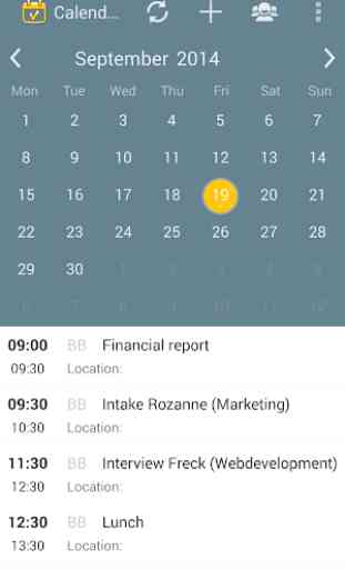 OTYS Calendar app 2