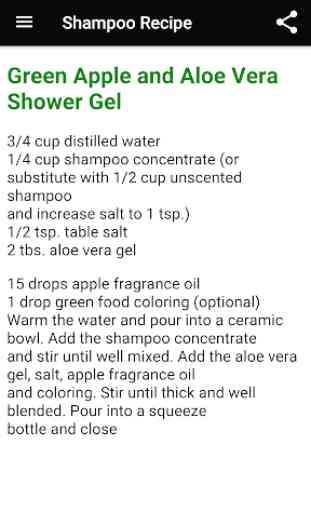 Shampoo Recipe 3