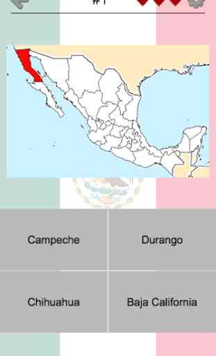 Mexican States - Quiz about Geography of Mexico 1