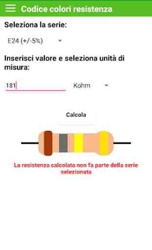 Calcolo codice colori resistenze 2