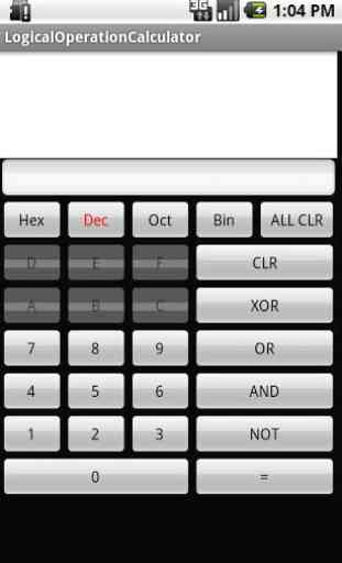 Logical operation calculator 1