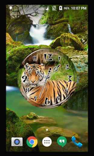 Tiger Clock Live Wallpaper 2