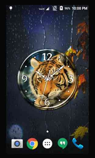 Tiger Clock Live Wallpaper 3