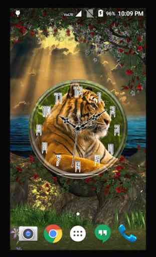 Tiger Clock Live Wallpaper 4