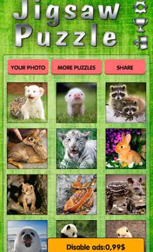 Puzzle di cuccioli animali 1