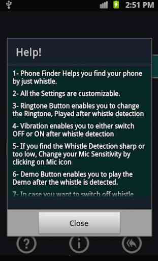 Whistle Android Finder Free - Phone finder 4