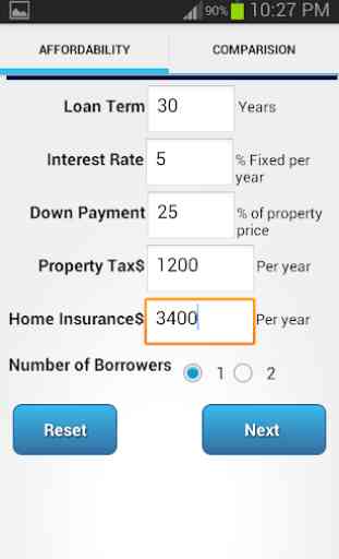 Loan and refinance Calculator 3