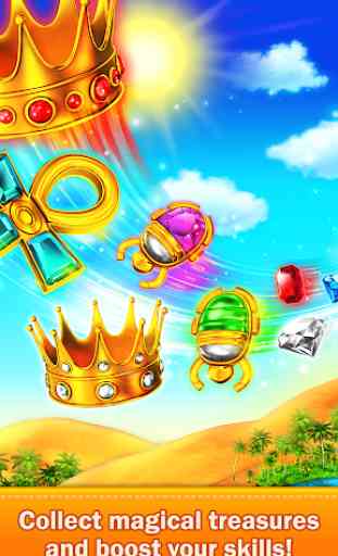 Golden Match 3 Puzzle Game - Real treasure hunter 4
